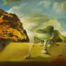 1938_30_Invisible Afghan with the Apparition on the Beach of the Face of Garcia Lorca in the Form of a Fruit Dish with Three Figs, 1938