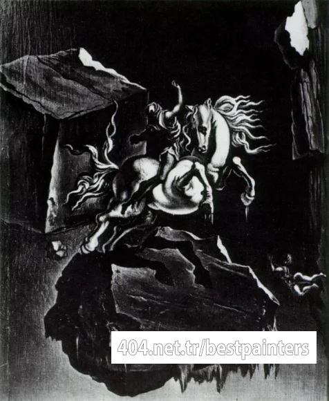 1947_11_Rock and Infuriated Horse Sleeping Under the Sea, 1947