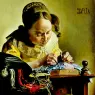 1955_11_The Lacemaker (copy of the painting by Vermeer Van Delft), 1955