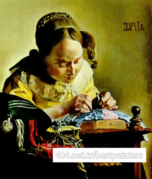 1955_11_The Lacemaker (copy of the painting by Vermeer Van Delft), 1955