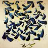 1955_15_Blue Horns. Design for a Scarf, 1955
