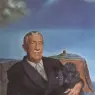 1958_05_Portraif of Chester Dale and His Dog Coco, 1958