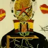 1971_11_Figure with Flag. Illustration for 'Memories of Surrealism', circa 1971