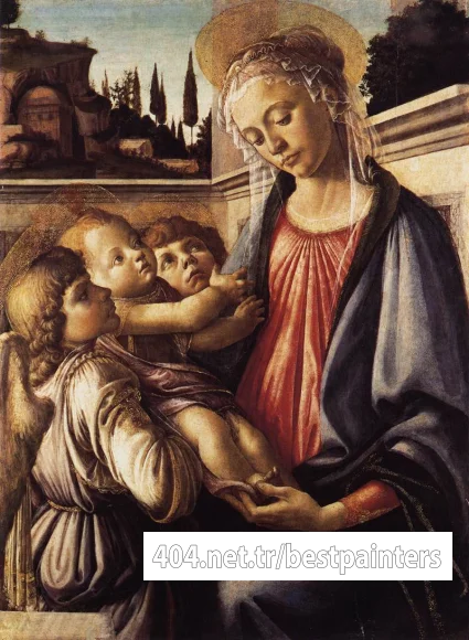 BOTTICELLI_Sandro_Madonna_And_Child_And_Two_Angels