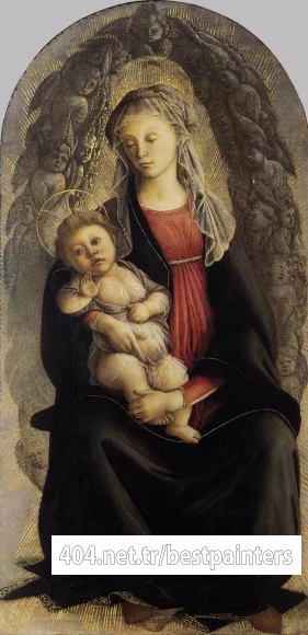 BOTTICELLI_Sandro_Madonna_In_Glory_With_Seraphim