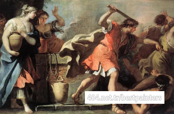 RICCI_Sebastiano_Moses_Defending_The_Daughters_Of_Jethro