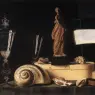 STOSKOPFF_Sebastien_Still_Life_With_Statuette_And_Shells