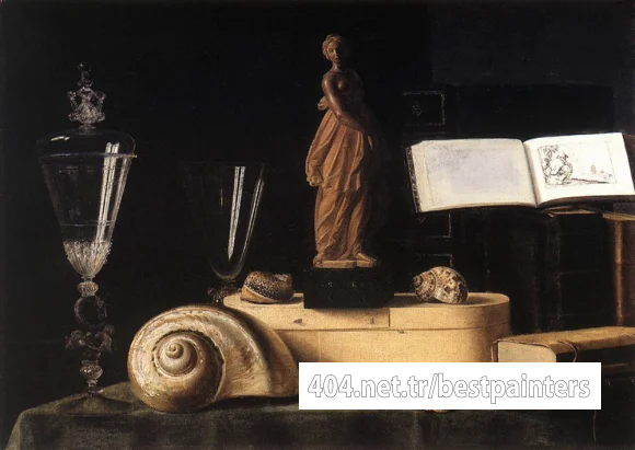 STOSKOPFF_Sebastien_Still_Life_With_Statuette_And_Shells
