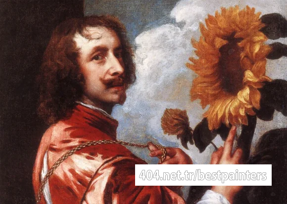 DYCK_Anthony_Van_Self_Portrait_with_a_Sunflower