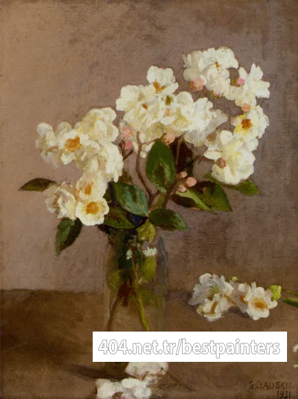 Clausen_Sir_George_Little_White_Roses