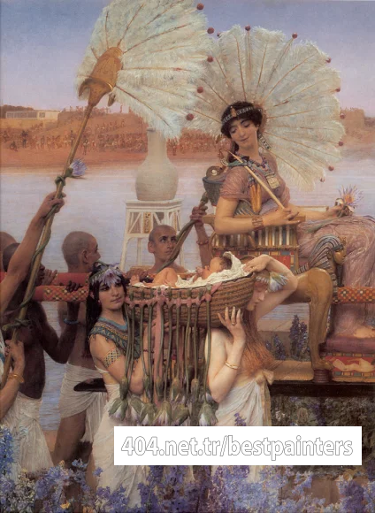 Alma_Tadema_The_Finding_of_Moses_detail