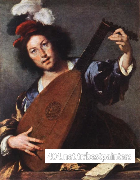 STROZZI_Bernardo_Lute_Player