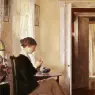 Tarbell_Edmund_Josephine_Knitting_1916