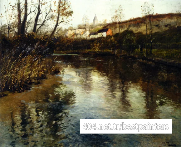 Frits_Thaulow_Elvelandskap_(River_Landscape)