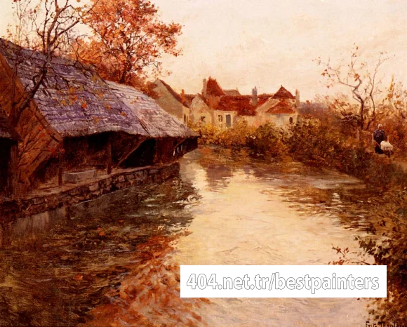Thaulow_Frits_A_Morning_River_Scene