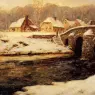 Thaulow_Frits_A_Stone_Bridge_Over_A_Stream_In_Water