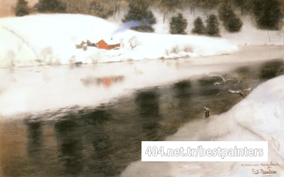 Thaulow_Fritz_Winter_At_Simoa_River