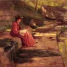 Steele_Theodore_Clement_Daisy_by_the_River