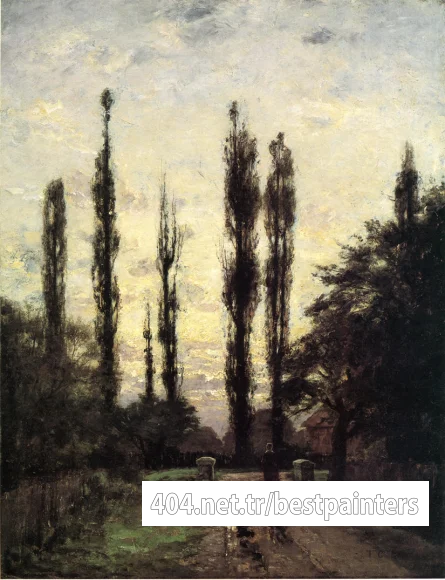 Steele_Theodore_Clement_Evening_Poplars