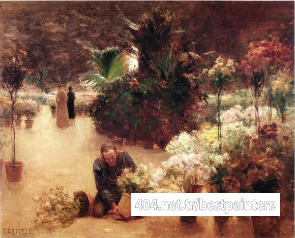 Steele_Theodore_Clement_Flower_Mart