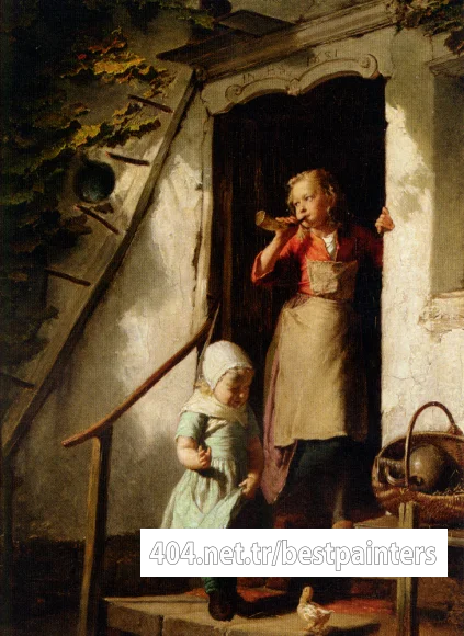 Theodore_Gerard_Feeding_the_Chicks
