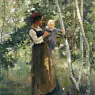 Robinson_Theodore_Mother_and_Child_by_the_Hearth