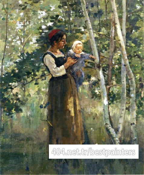 Robinson_Theodore_Mother_and_Child_by_the_Hearth