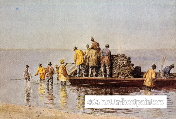 Eakins_Thomas_Taking_up_the_Net
