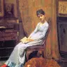 The_Artists_Wife_and_his_setter_Dog
