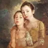 Artists_daughters_with_a_cat_EUR