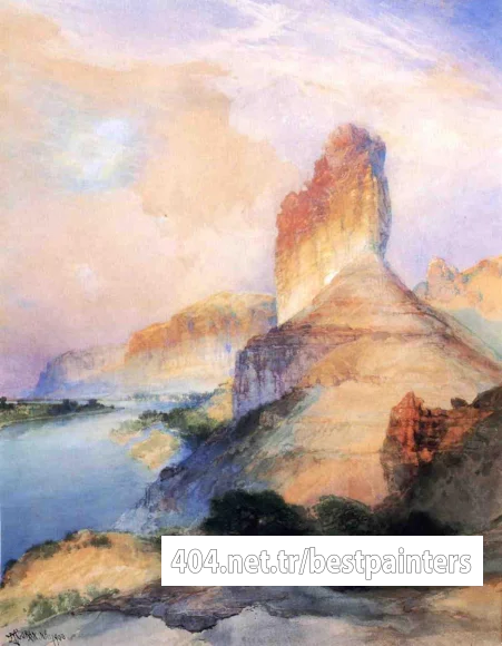 Moran_Thomas_Castle_Butte_Green_River_Wyoming