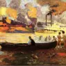 Anschutz_Thomas_P_Steamboat_on_the_Ohio