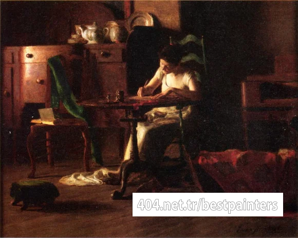 Anschutz_Thomas_P_Woman_Writing_at_a_Table