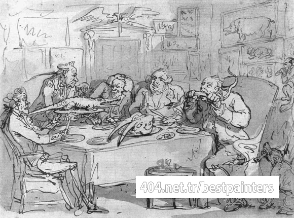 ROWLANDSON_Thomas_The_Fish_Dinner