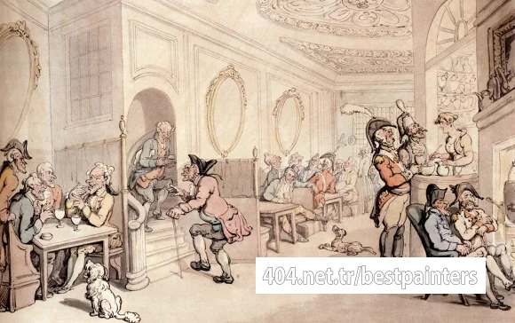 Rowlandson_Thomas_Strong_Waters_At_Bath