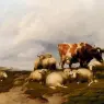 Cooper_Thomas_Sidney_A_Cow_And_Sheep_On_The_Cliffs