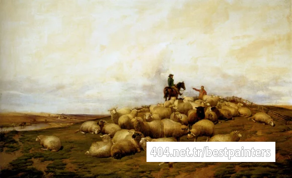 Cooper_Thomas_Sidney_A_shepherd_With_His_Flock