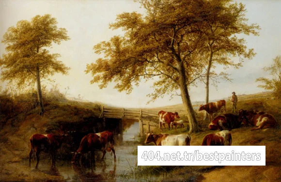 Cooper_Thomas_Sidney_Cattle_Resting_By_A_Brook