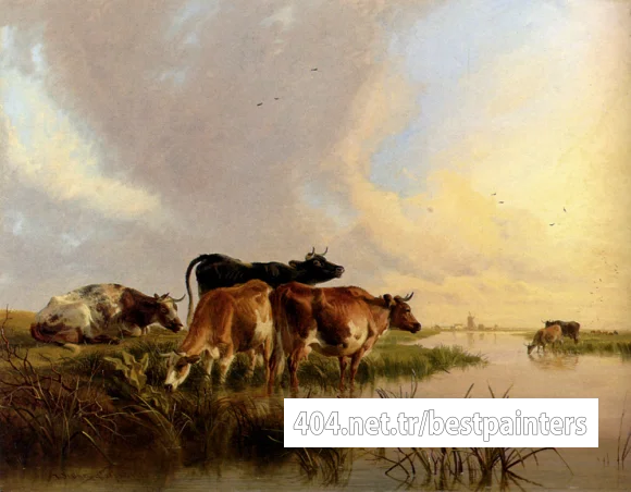 Cooper_Thomas_Sidney_Cattle_Watering