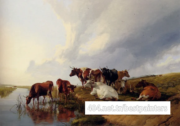Cooper_Thomas_Sidney_Evening_In_The_Meadows
