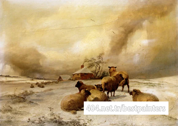 Cooper_Thomas_Sidney_Sheep_In_A_Winter_Landscape
