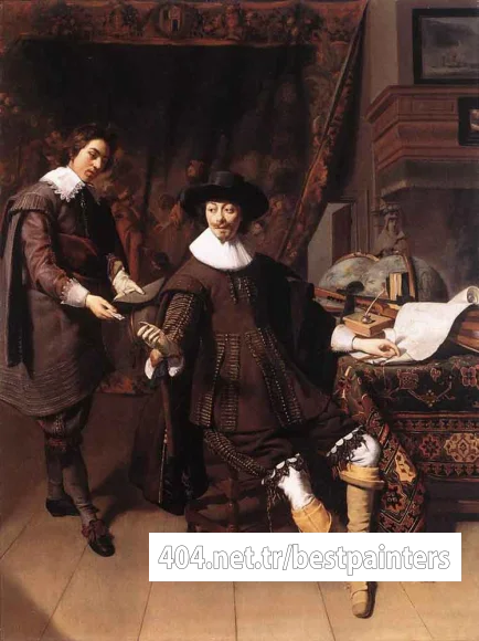 KEYSER_Thomas_de_Constantijn_Huygens_And_His_Clerk