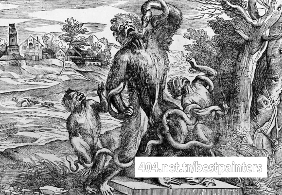 Titian_Caricature_of_the_Laokoon_group_1543_1545