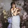 Toulmouche_Auguste_A_Young_Woman_In_A_Rose_Garden