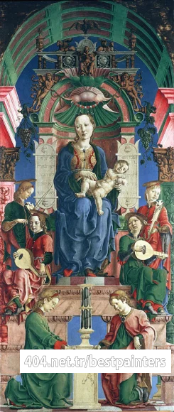 Lippi_Filippino_The_virgin_and_child_enthroned