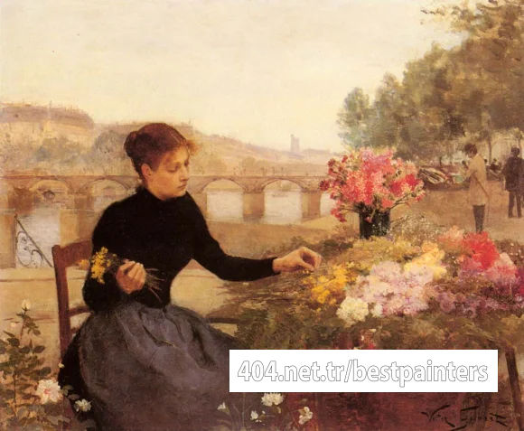 Gilbert_Victor_A_Parisian_Flower_Market