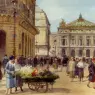 Gilbert_Victor_Gabriel_The_Flower_Seller_Place_De_L_Opera_Paris