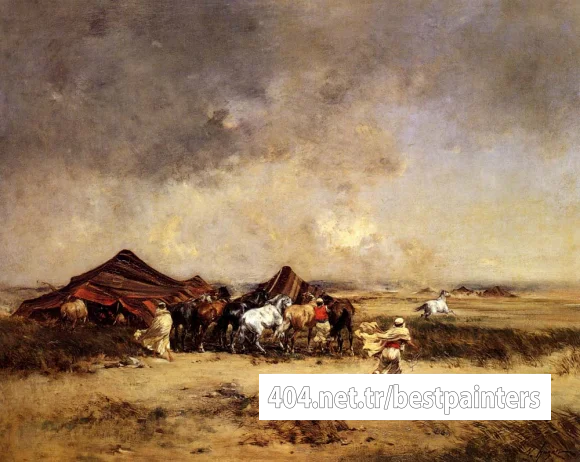 Huguet_Victor_Arab_Encampment