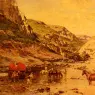 Huguet_Victor_Pierre_Arabs_Resting_In_A_Gorge
