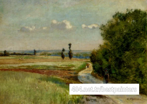 Vignon_Victor_Alfred_Paul_A_Path_In_A_Pastoral_Landscape